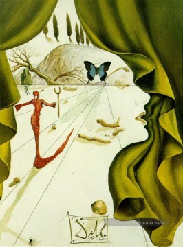 Salvador Dali Painting - Portrait of Katharina Cornell Salvador Dali